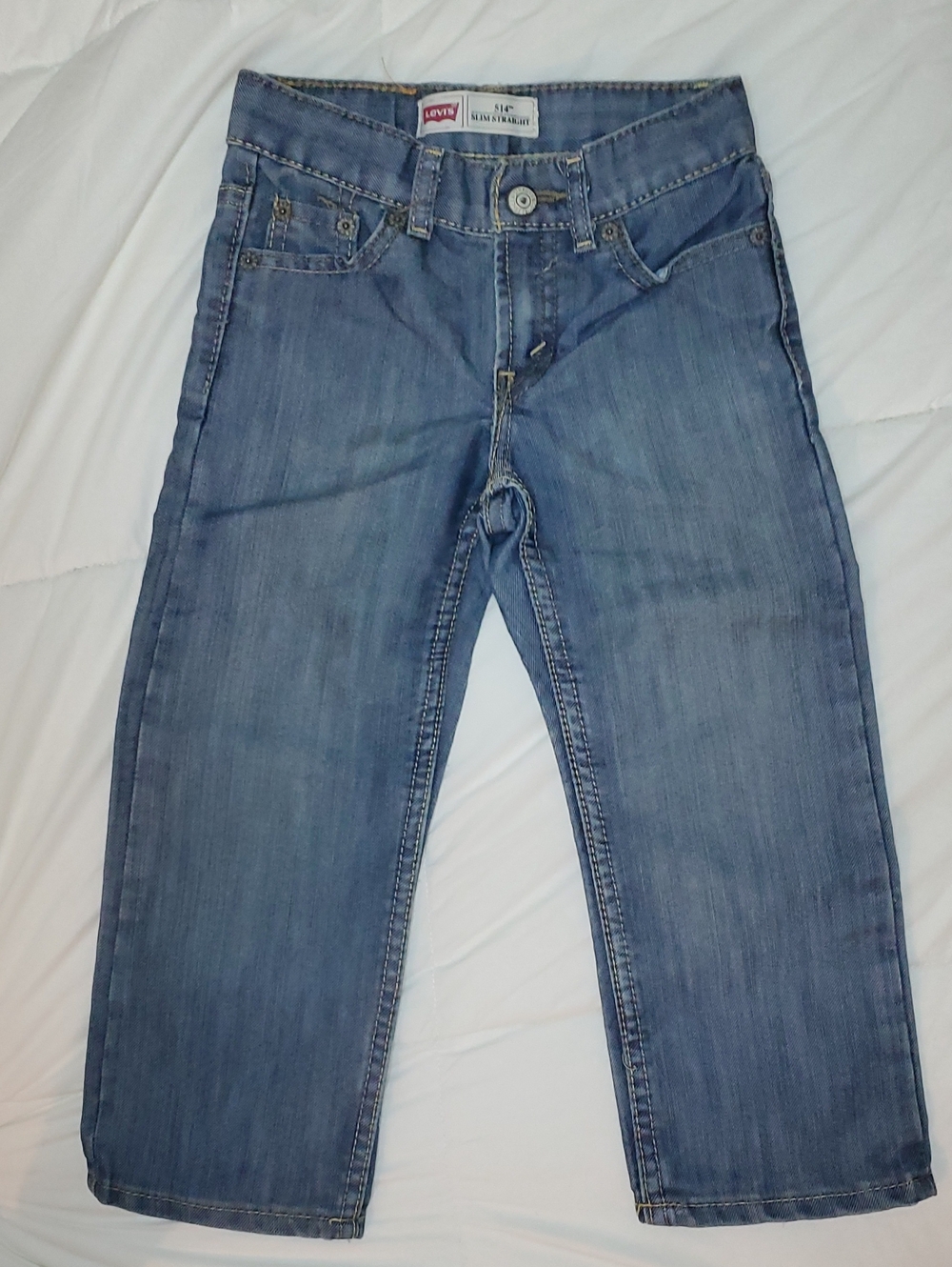 Kids Youth Levi's 514 Blue Jeans Size 7 Regular, 6-7 Years